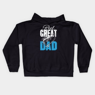 Reel great dad Kids Hoodie